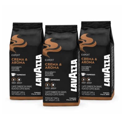Café-en-grains-Lavazza-Crema-e-Aroma-Expert-—-Pack-3-kg-(3×1-kg)