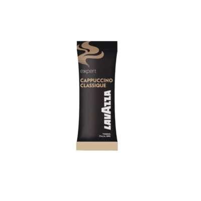 Saquetas de Cappuccino Clássico Lavazza Expert — 10 porções, preta com logótipo dourado
