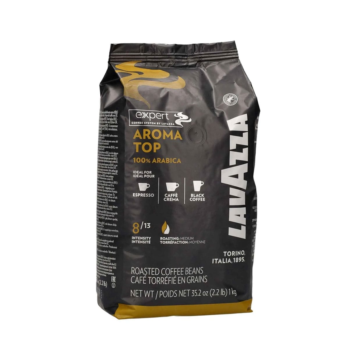 Lavazza Aroma Top 1 kg di chicchi di caffè - 100% Arabica Premium Lavazza Aroma Top 1 kg di chicchi di caffè - 100% Arabica Premium