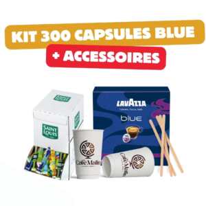 Kit Lavazza Blue 300 Capsules + Accessoires