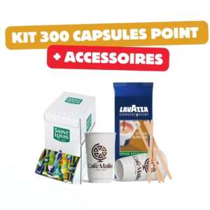 Kit Lavazza Point 300 Capsules + Accessoires