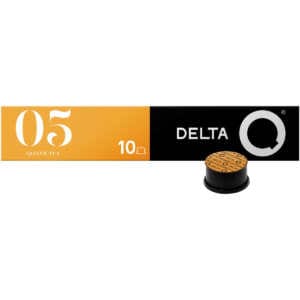Cápsula Delta Q QONVICTUS N°5 com suaves notas lácteas - Espresso leve, compatível com máquinas Delta Q