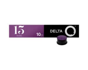 Cápsula Delta Q MYTHIQ nº 15, torra lenta muito intensa - Espresso encorpado, compatível com máquinas Delta Q