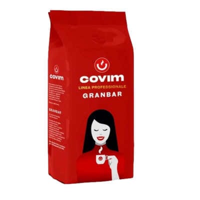 Boabe de cafea Covim Granbar (1 kg) - Amestec profesional genovez