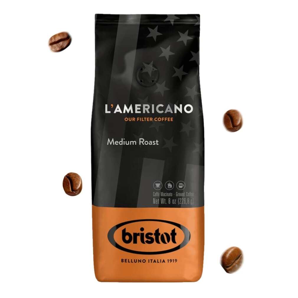 café en grains bristot americano medium roast 1kg
