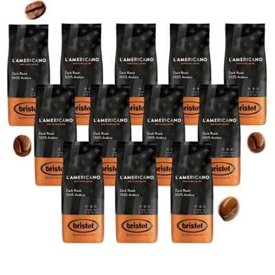Café en Grains Bristot Americano Dark Roast- 12x1kg