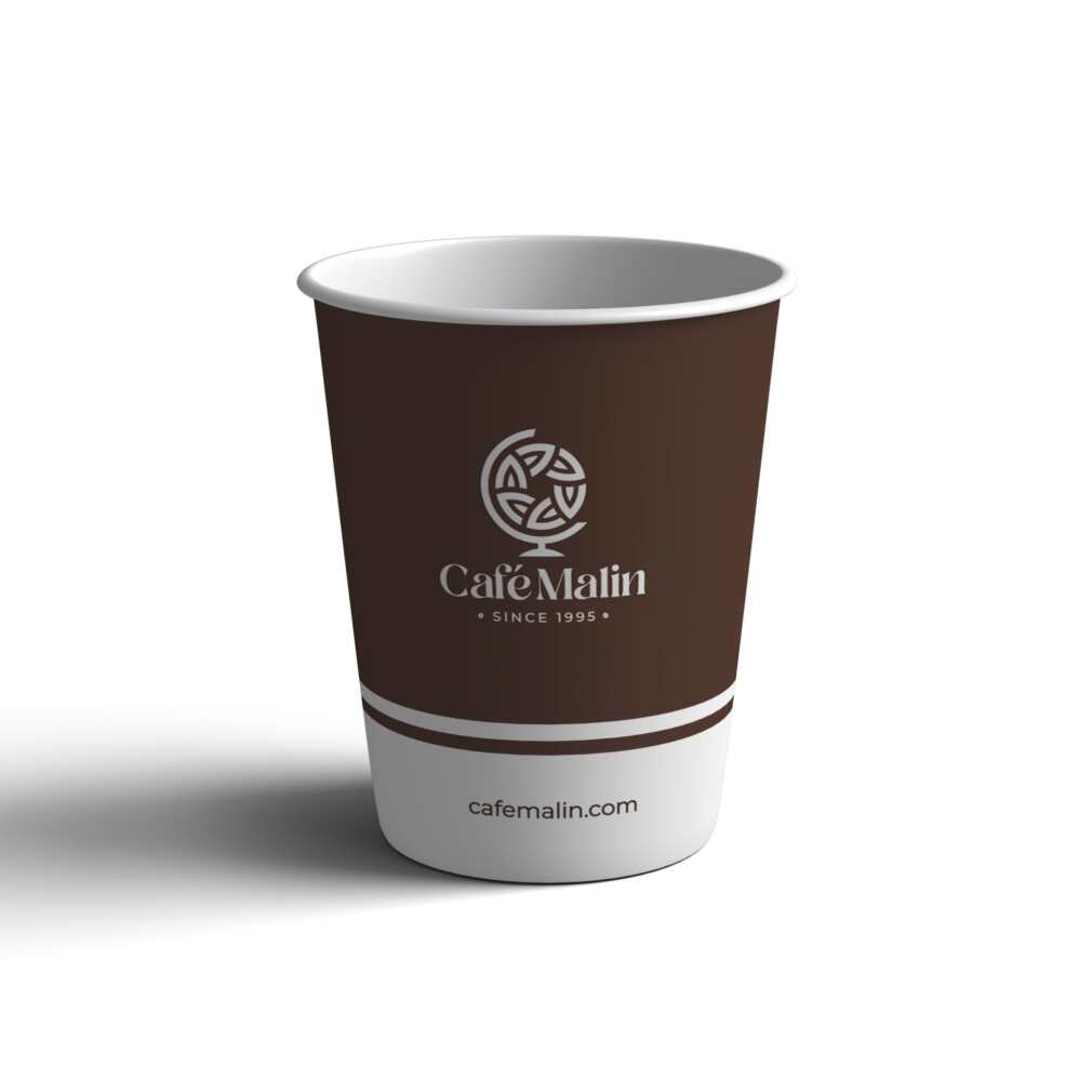 8 oz (24 Cl) Cafémalin -Kartonbecher - Los 50