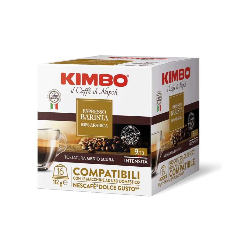 Kimbo Barista -Kapseln 100% Arabica - 16 Kapseln (kompatible Dolce -Begeisterung)