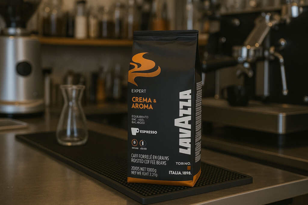 lavazza crema e aroma expert no plano de trabalho