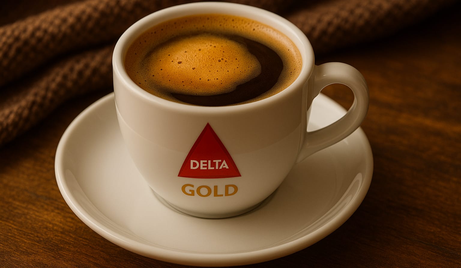 Tasse Kaffee Delta Gold