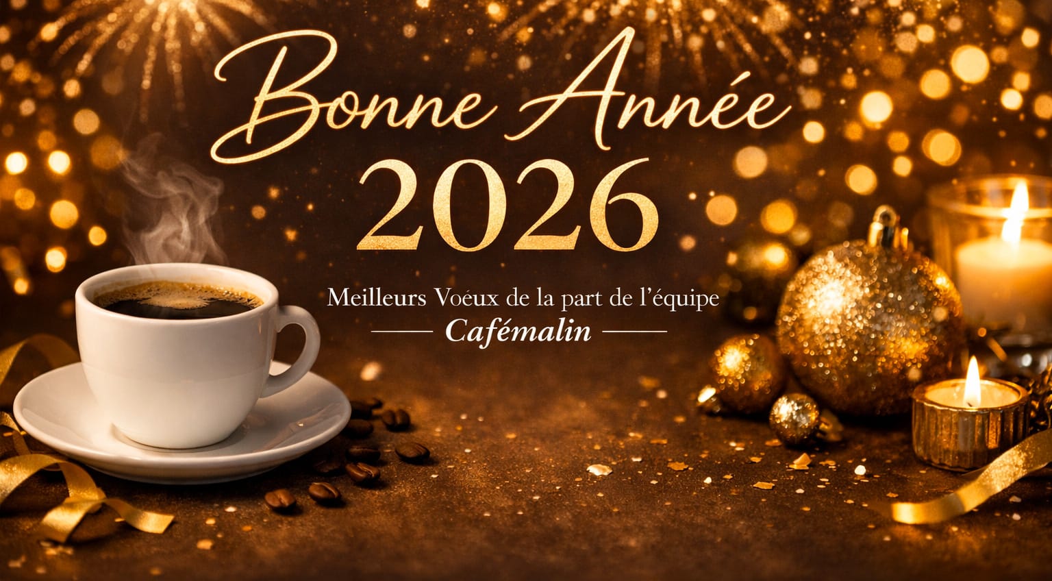 Frohes Jahr 2026 mit cafémalin