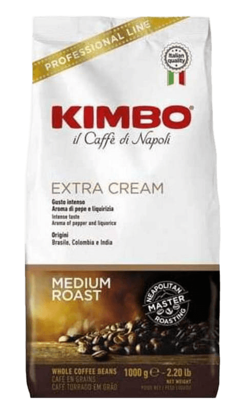 Café en grain Kimbo Extra Cream 1kg Cafémalin