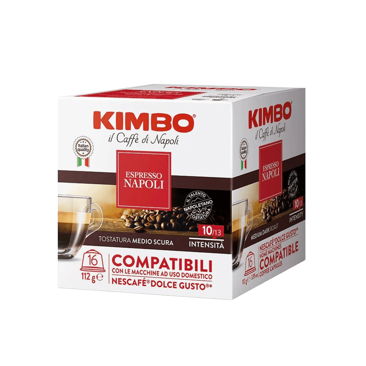 Kimbo Napoli - 16 capsules compatibles Dolce Gusto
