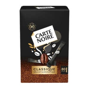 80 instantných kávových tyčiniek CARTE NOIRE Classic